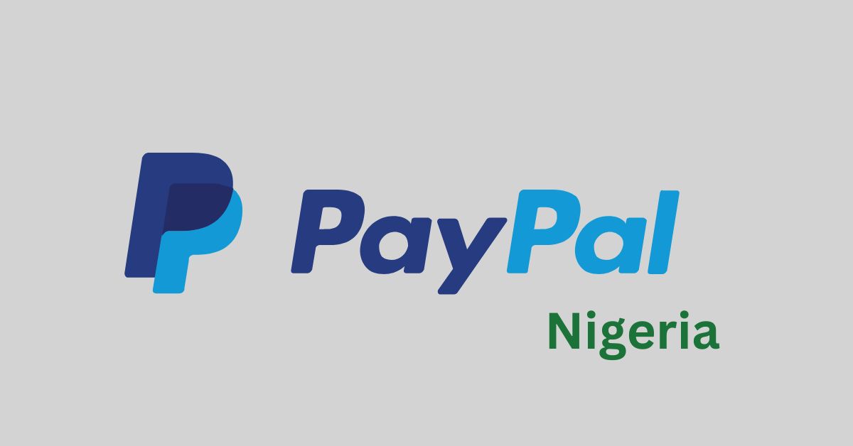 PayPal logo with the word 'Nigeria' below it, indicating PayPal accounts are available for Nigerian users.