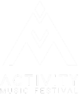 Activity Music logo, all white. A Mular Business Client.