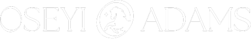 OSEYI ADAMS logo, all white. A Mular Business Client.