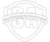 Snappcode Productions logo, all white. A Mular Business Client.